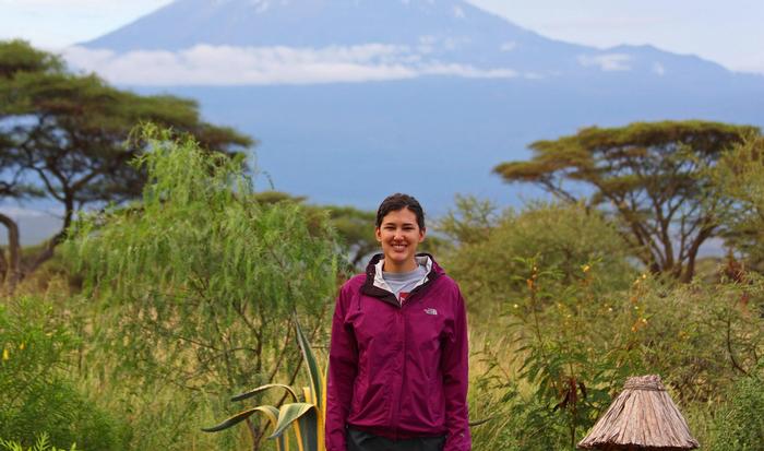 Abby Martin '14 in Kenya.